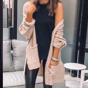 Topshop Oatmeal Cardi